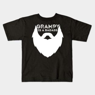 Grampy Is a Badass Funny Grandpa Gift Kids T-Shirt